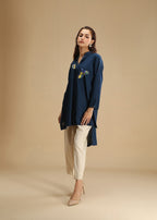 Aster Embroidery Bird Shirt Women 1pcs