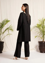 Mehryam Collection Black Khaddar Dress Women 2pcs