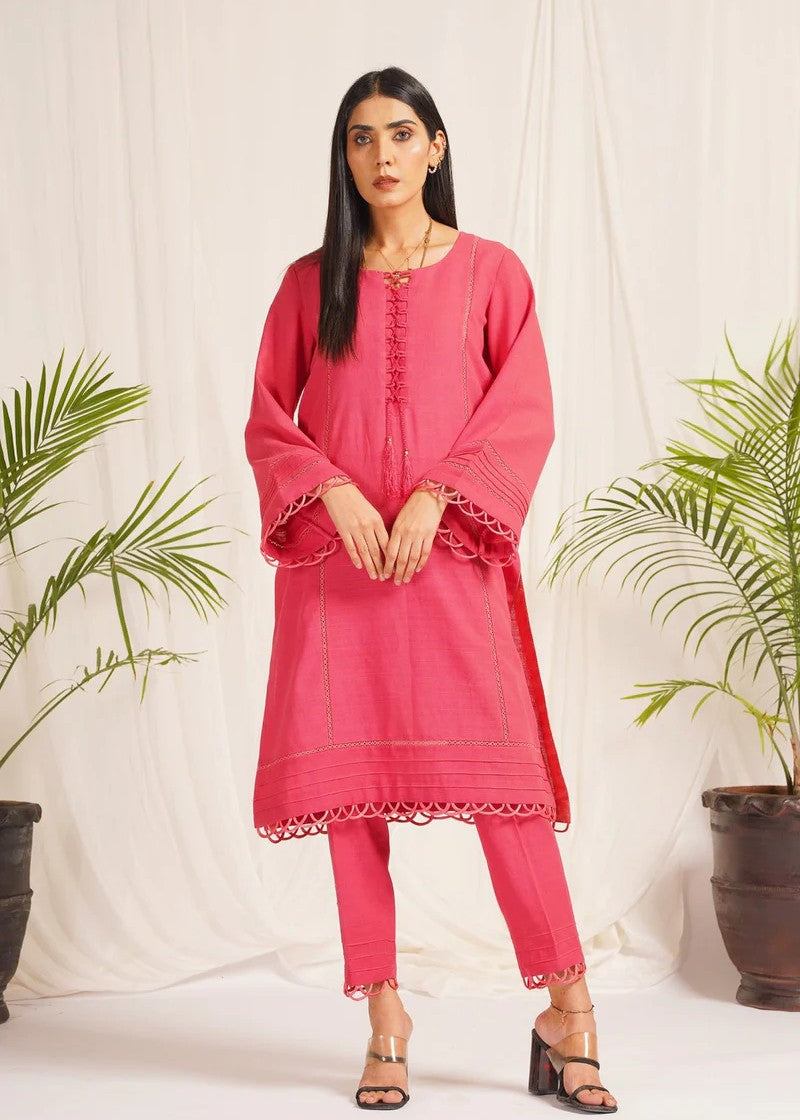 Mehryam Collection Pink Khaddar Dress Women 2pcs