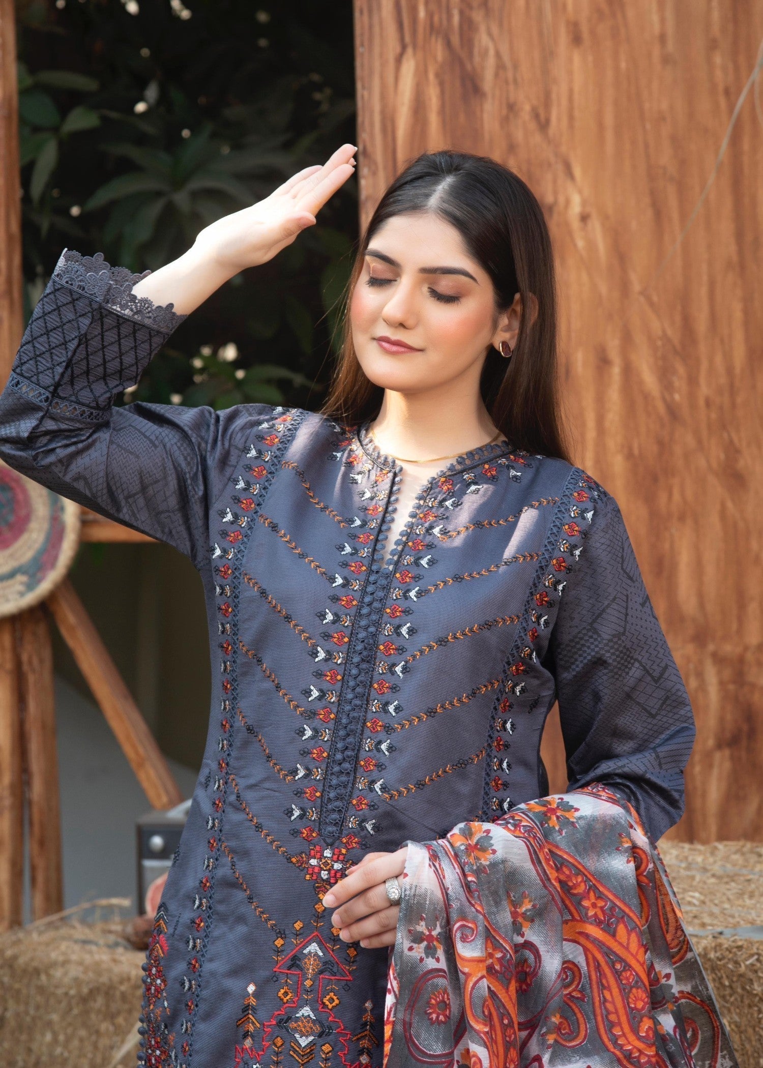 Rangoon Clothing Refa Grey Women 3pcs