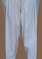 Zardi Lawn Shalwar Plain White ZSL29 Women 1pcs