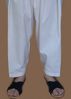 Zardi Lawn Shalwar Plain White ZSL29 Women 1pcs