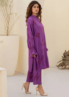 Mehryam Collection Purple COTTEL EMBROIDED READY TO WEAR Women 2pcs