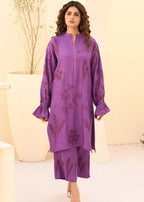 Mehryam Collection Purple COTTEL EMBROIDED READY TO WEAR Women 2pcs