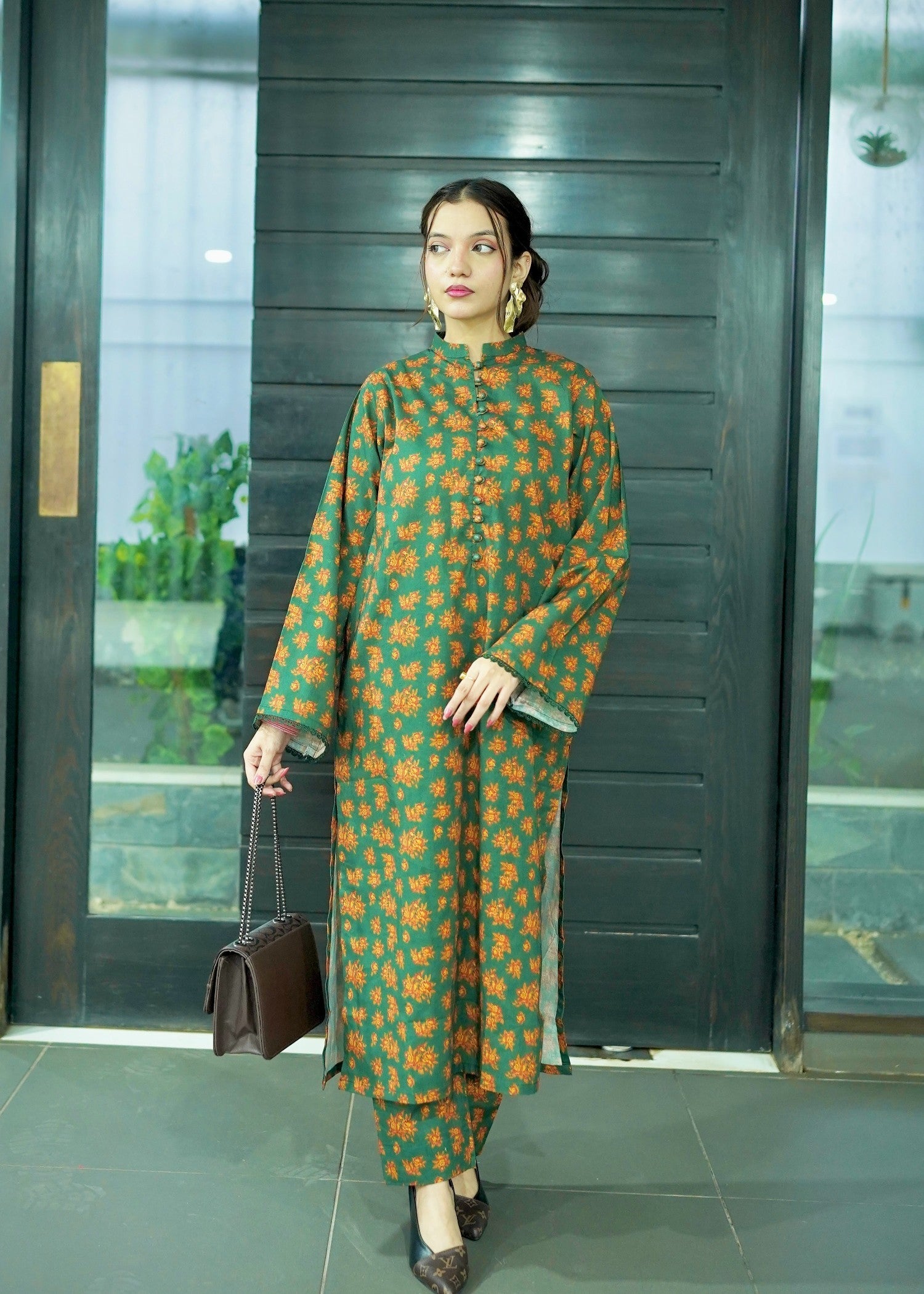 By-East Khaddar Suit Printed Women 2pcs