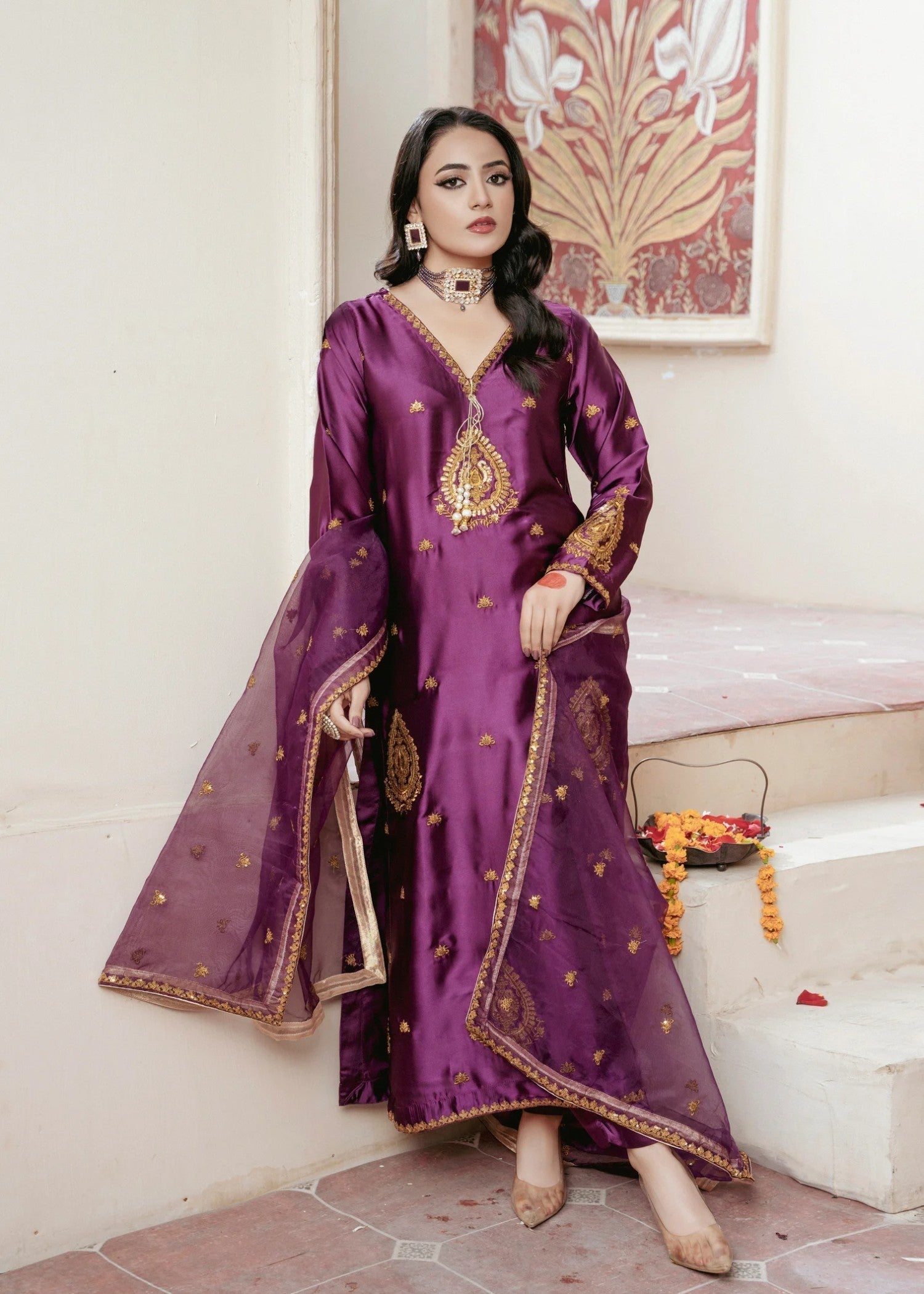 Akhrot Clothing Resham Raag Women 3pcs