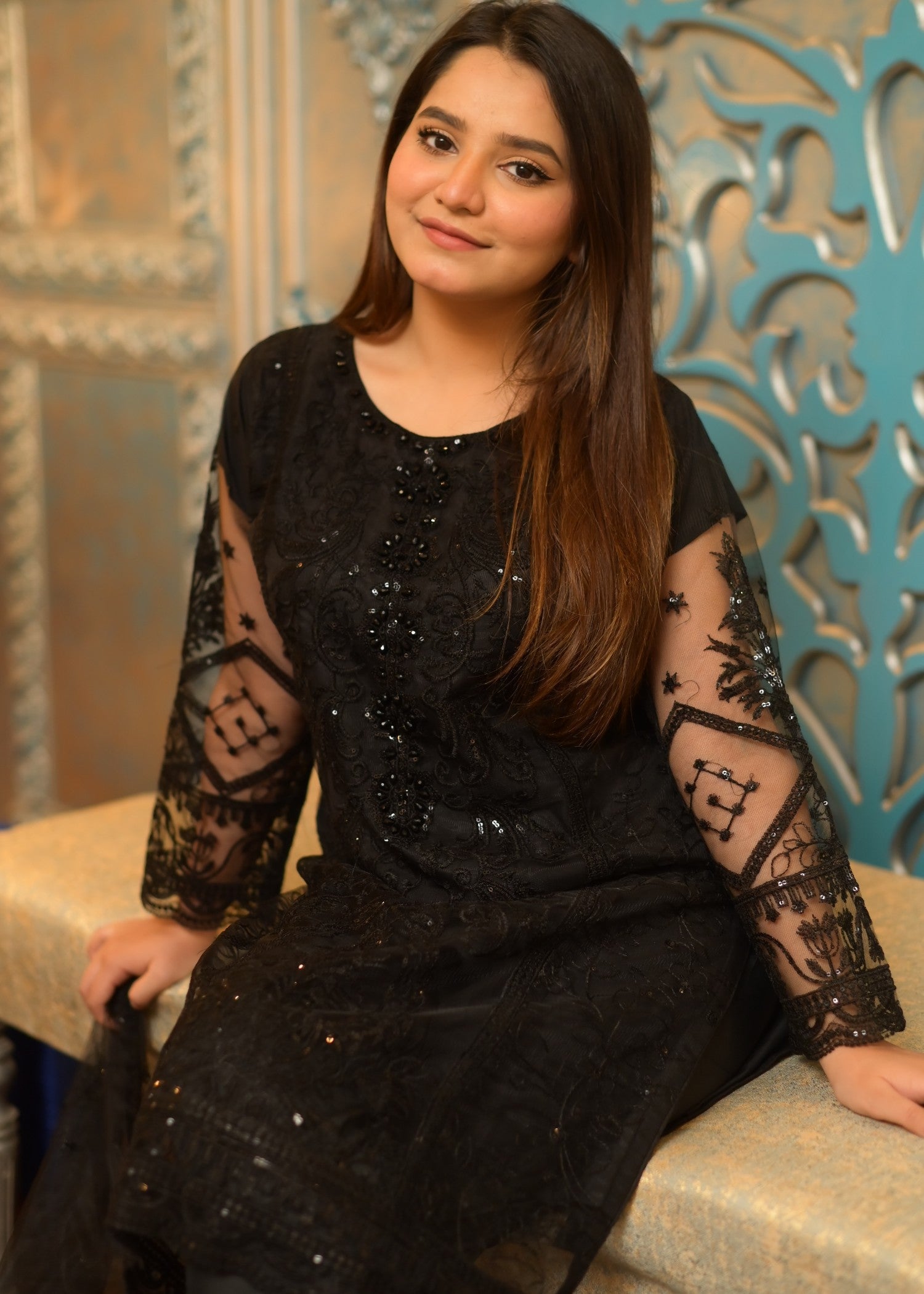 Four Season Boutique IFFI NET BLACK Women 3pcs