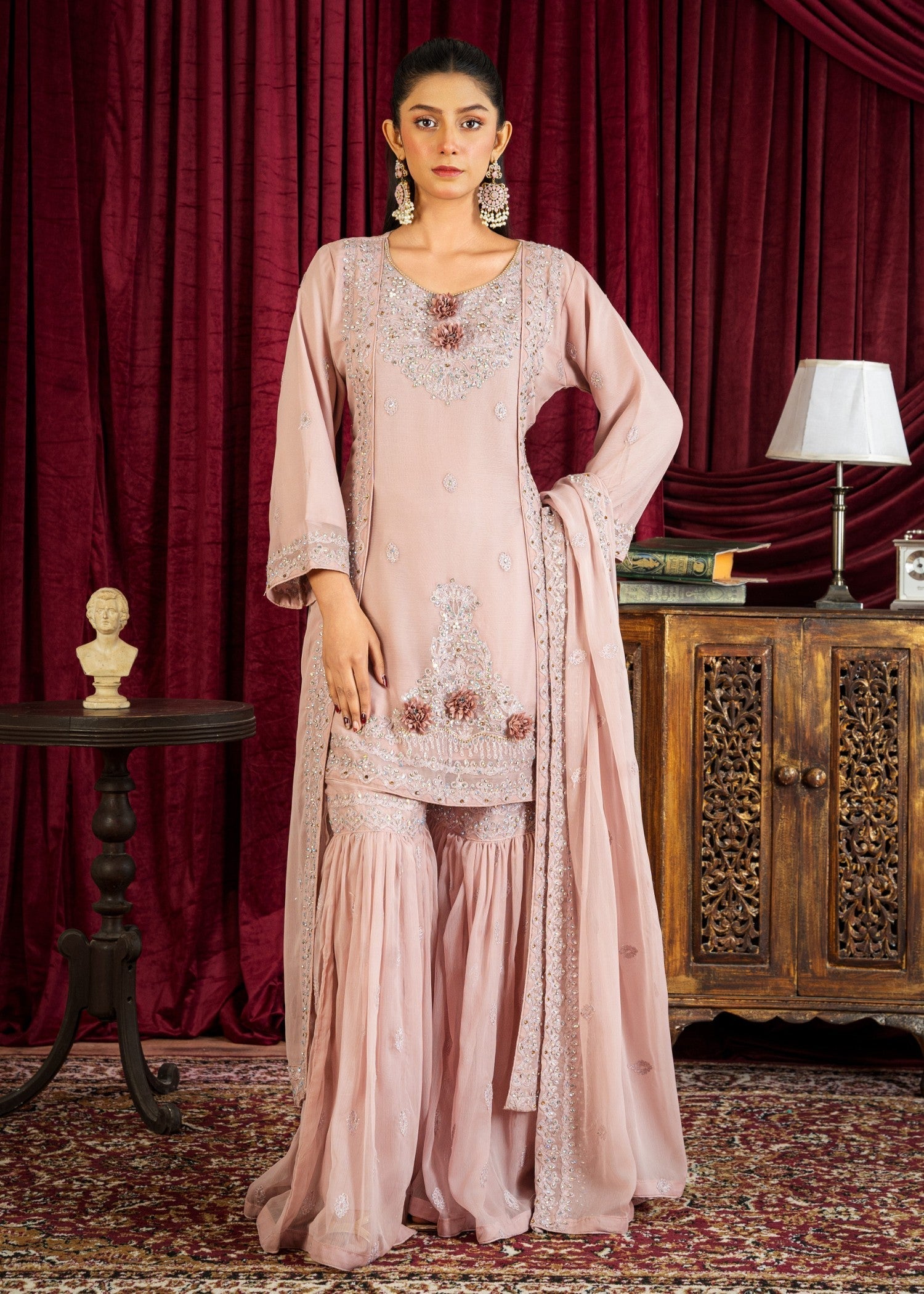 Rangoon Clothing Raeha PastelPink Women 3pcs
