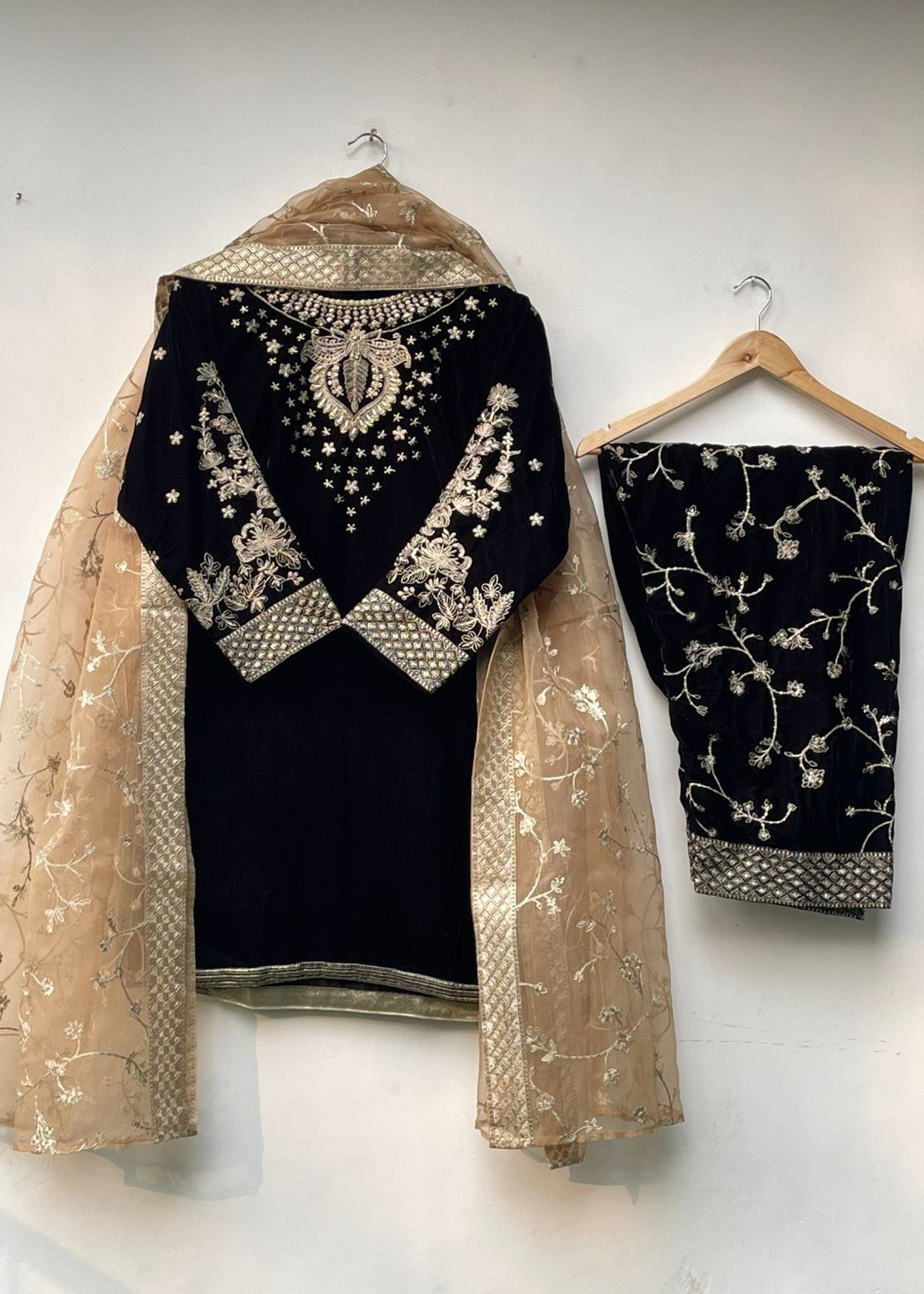 Lubana Store LS 1 VELVET (BLACK) Women 3pcs
