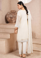 Four Season Boutique SHABNAM CHIFFON CREAM Women 3pcs