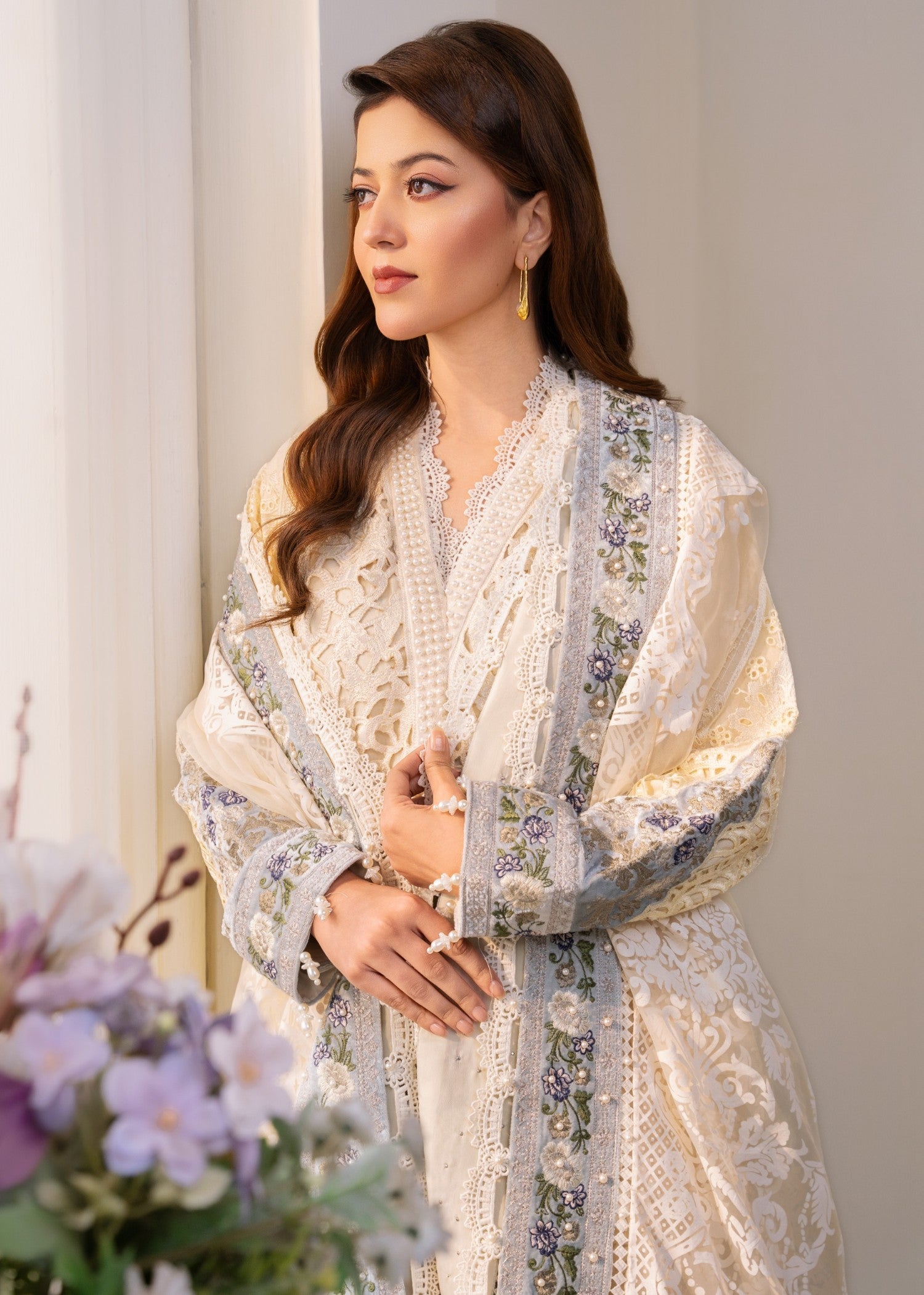 Malhaar MAL AL 3884 CREAM Women 3pcs
