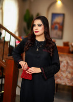 Noah Officials Black and Shocking Pink Cultural Dress Women 2pcs
