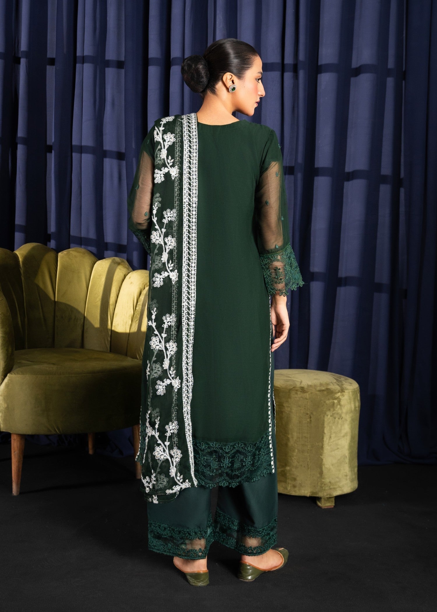 Four Season Boutique NOOR JAN BOTTLE GREEN Women 3pcs
