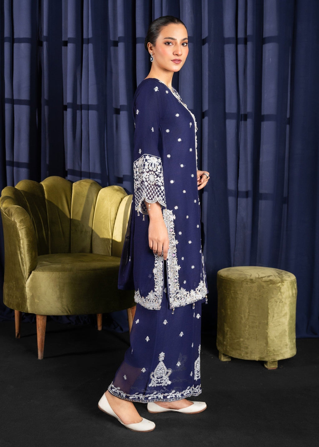 Four Season Boutique JASMEEN NAVY BLUE Women 3pcs