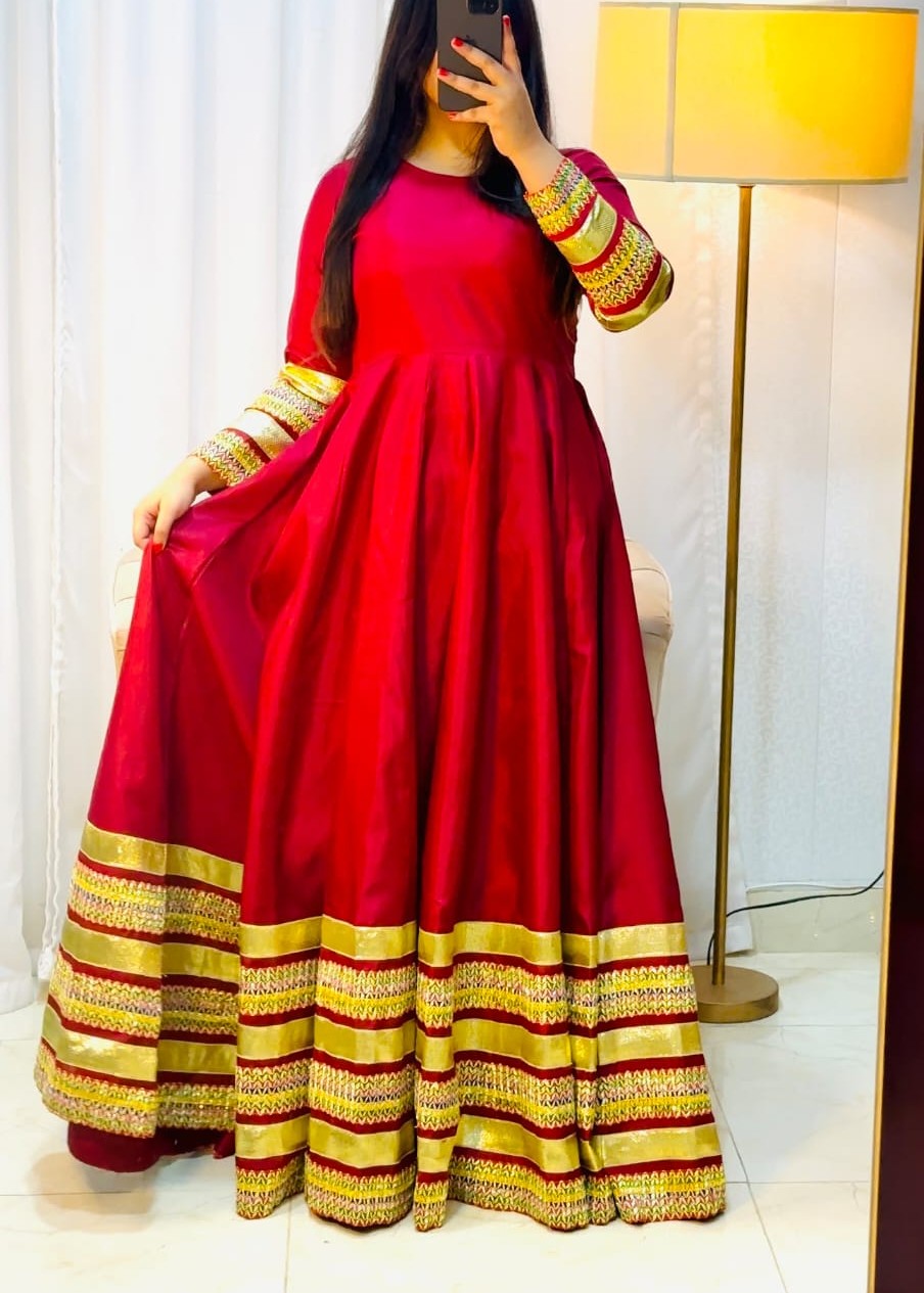 1 Virsapret maroon gul basham Women 2pcs