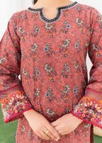 Dada Potta Stitched Pink Cambric Cotton Women 3pcs