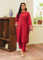 Tawakal Closet Pop Garnet Red Women 2pcs