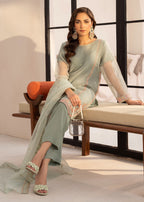 By-East Embroidered Organza Suit Women 3pcs