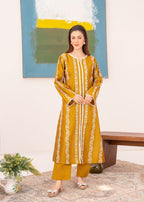 Pehnawa Basics KHADDI KURTA MUSTARD Women 2pcs