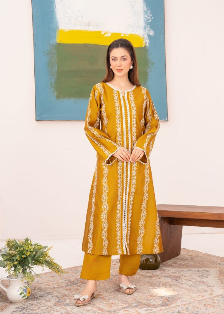 Pehnawa Basics KHADDI KURTA MUSTARD Women 2pcs