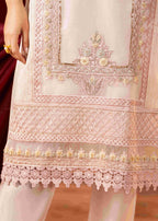 Khubsurat 3746 KH OR NT Pink Embroidery Pearl Embellishment 3D work Women 3pcs