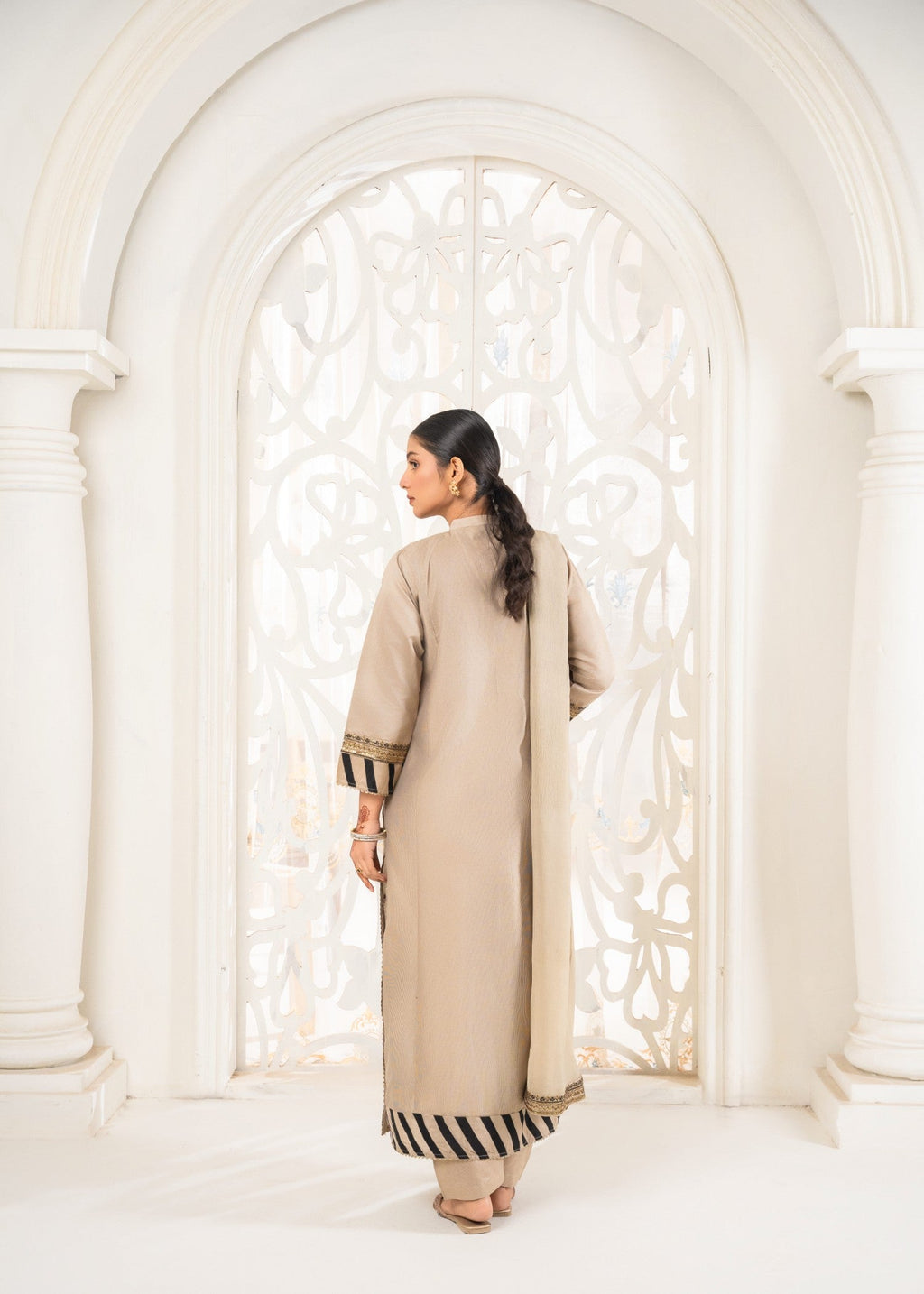 Khubsurat 3389 KH S.KTN Beige Embroidery Women 3pcs