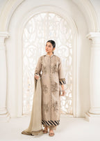 Khubsurat 3389 KH S.KTN Beige Embroidery Women 3pcs