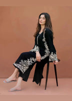 Chaudhary Arts Black Eyed Embroidered Women 2pcs