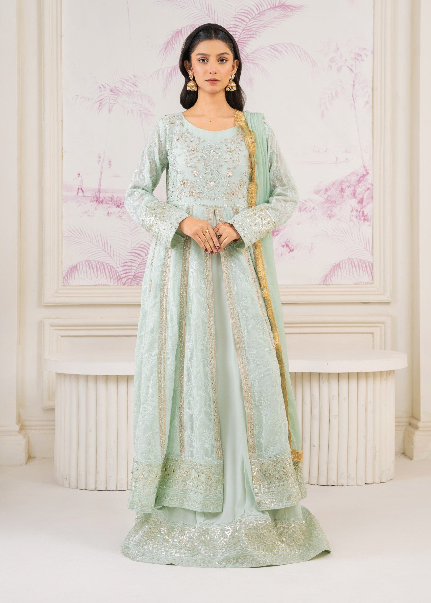 Mona Embroidery SERENE GREEN Women 3pcs