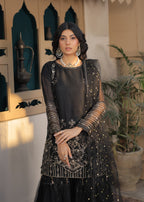Pehnawa Fashion LAVISH BLACK GHARARA Women 3pcs