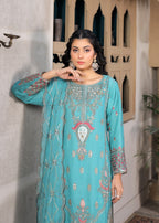 Pehnawa Fashion ADORABLE CHIFFON EMBROIDERED Women 3pcs