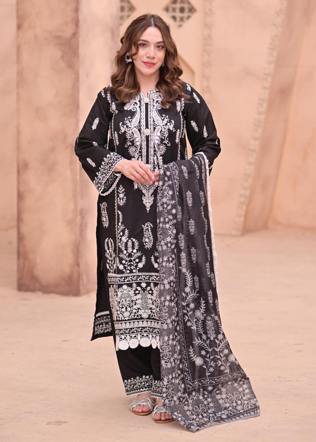 Rangoon Clothing Janaan Midnight Black Women 3pcs