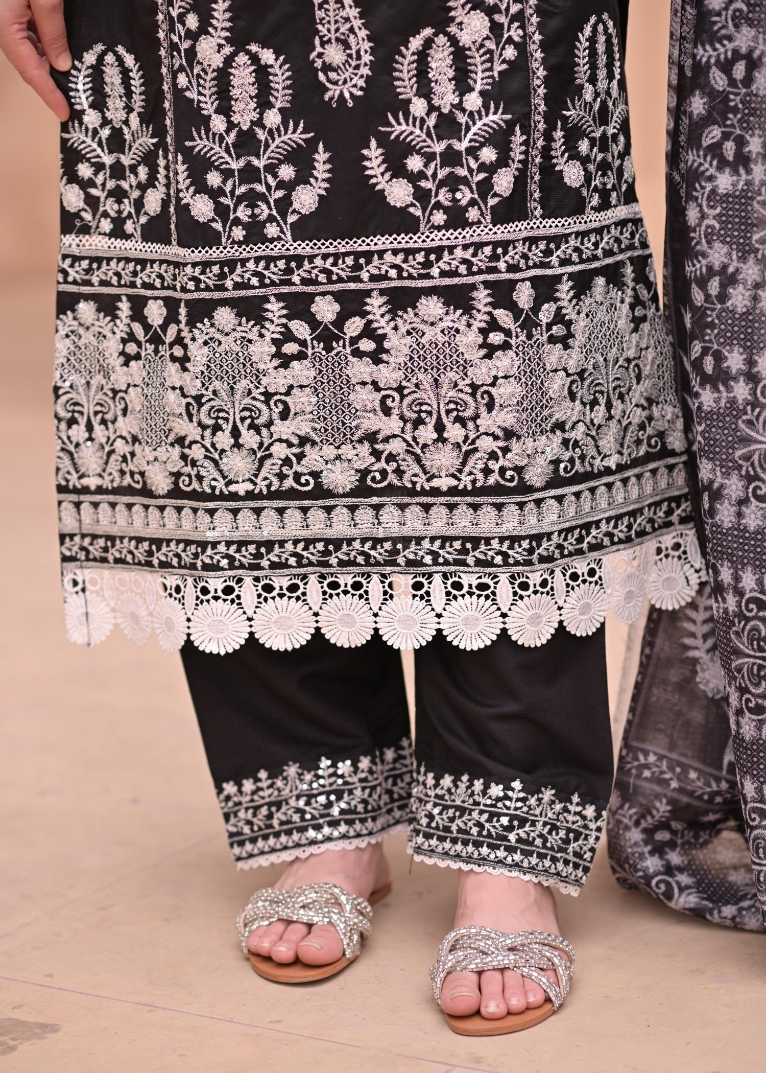 Rangoon Clothing Janaan Midnight Black Women 3pcs