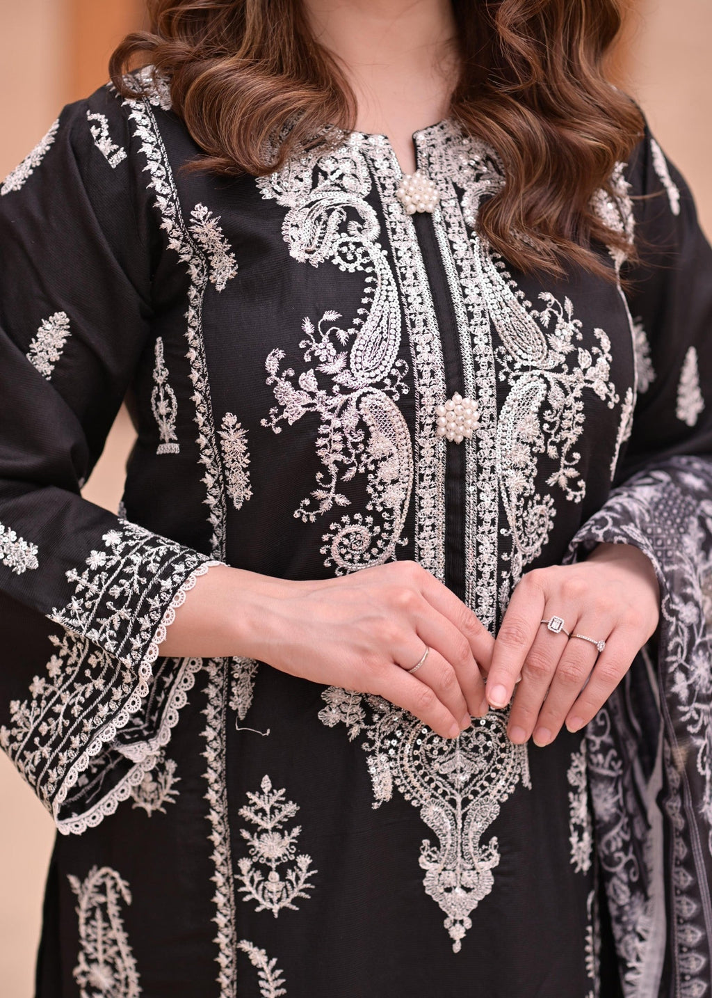 Rangoon Clothing Janaan Midnight Black Women 3pcs