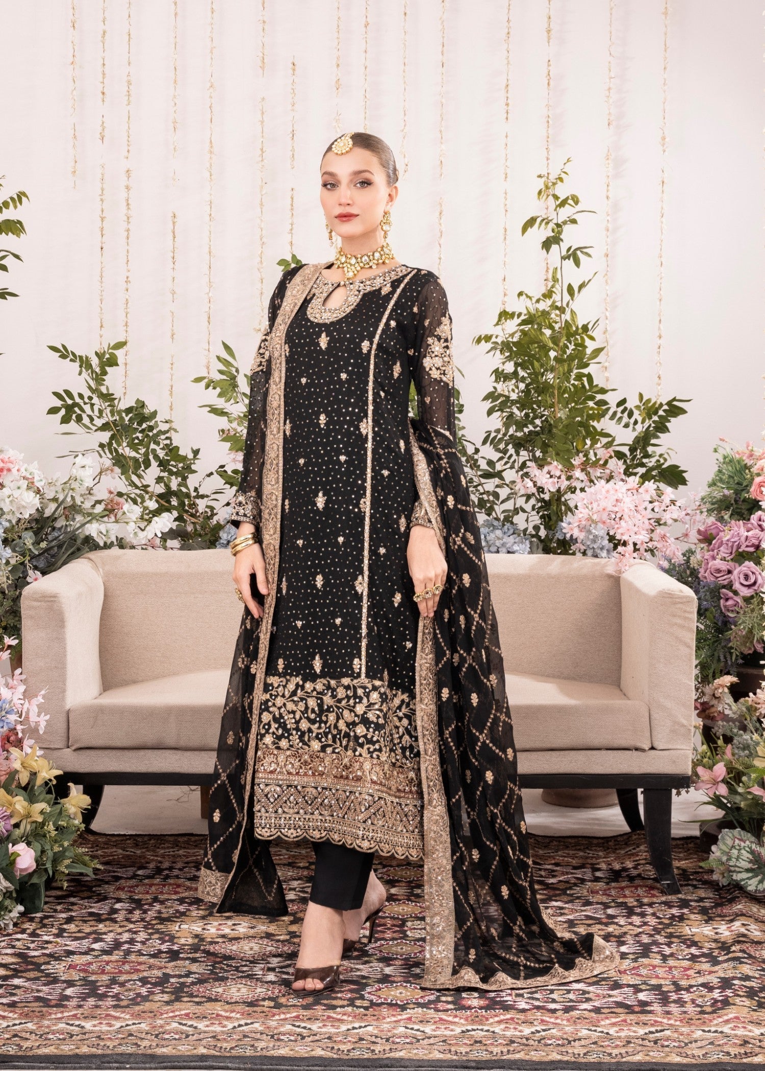 Agha Jaan Studio JHUMKA Women 3pcs