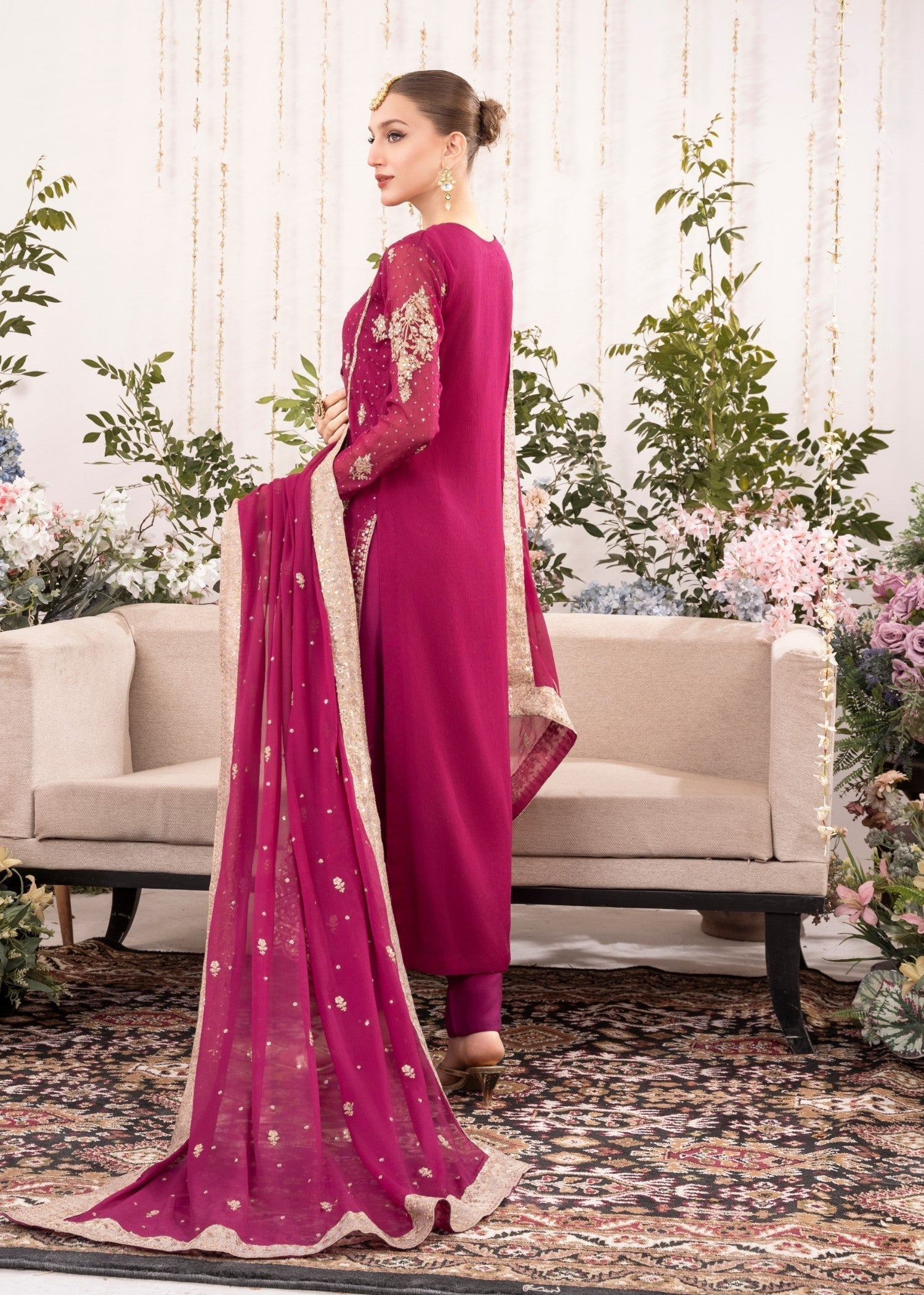 Agha Jaan Studio KESARIYA Women 3pcs