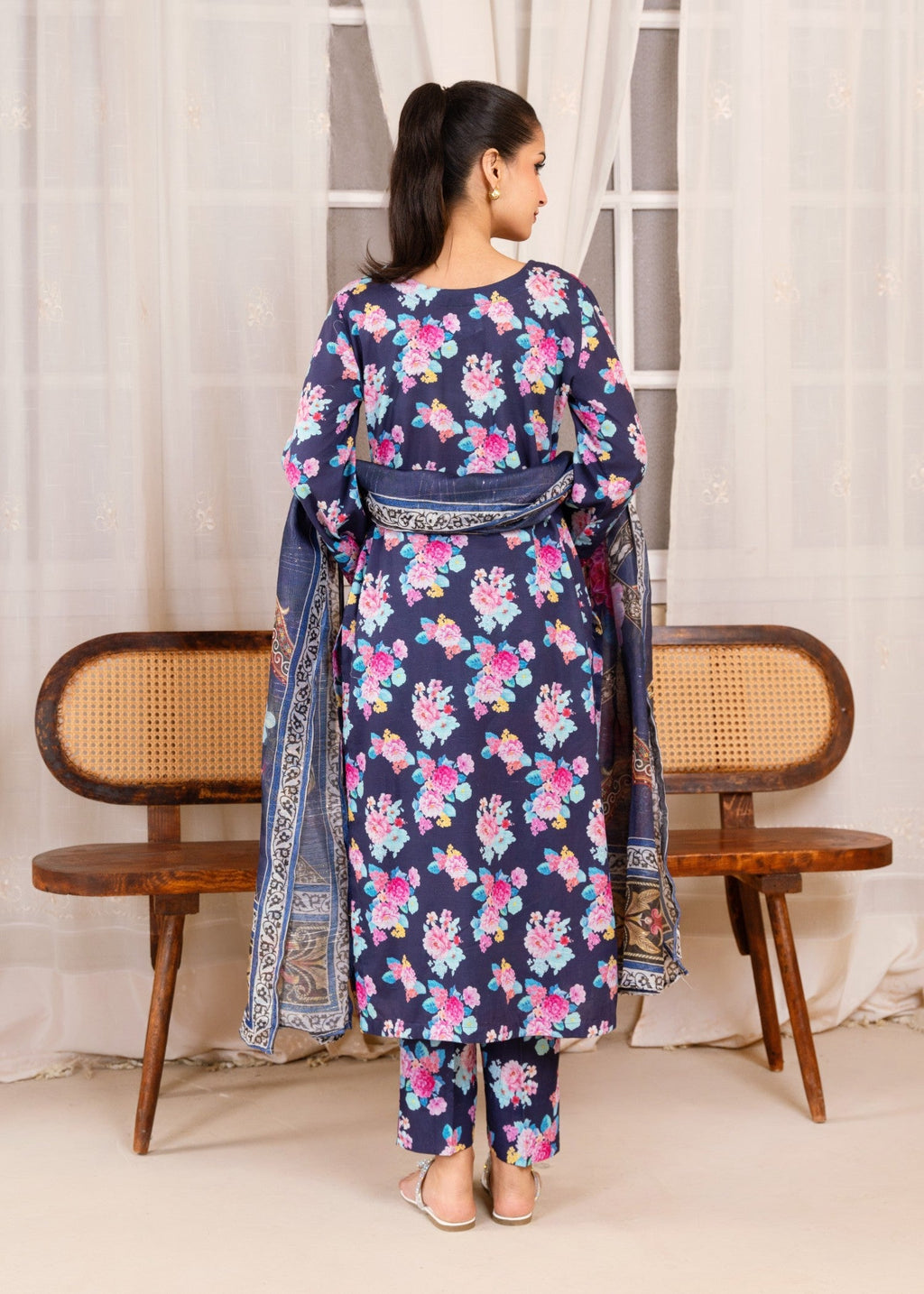 Hoorwani Naila Navy Women 3pcs