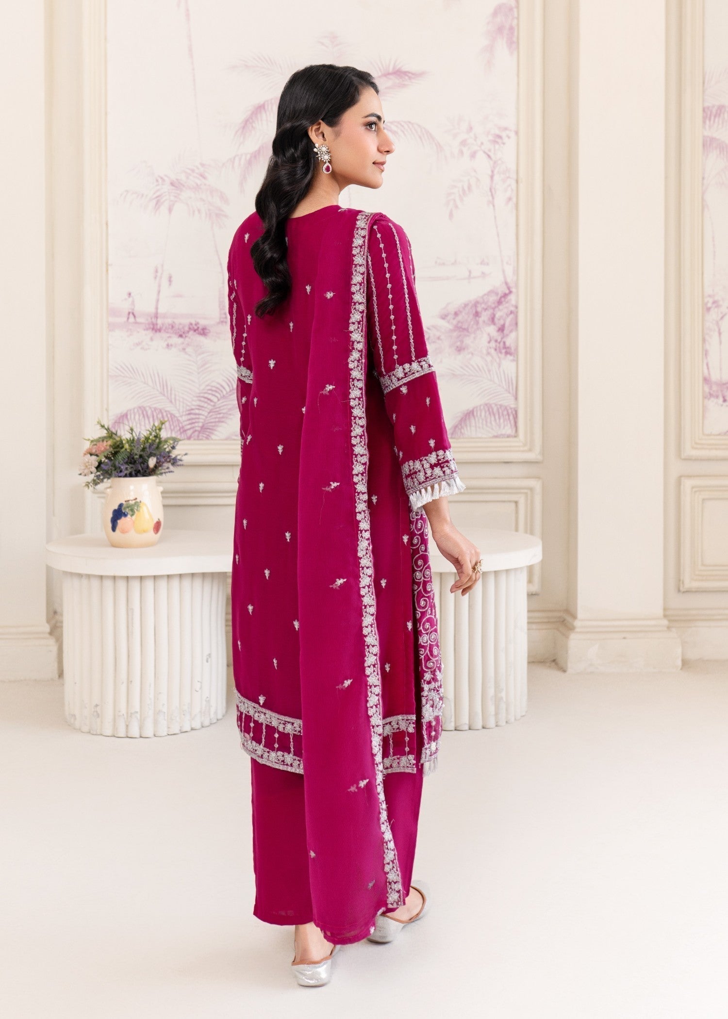 Four Season Boutique JUMMI CHIFFON HOTPINK Women 3pcs