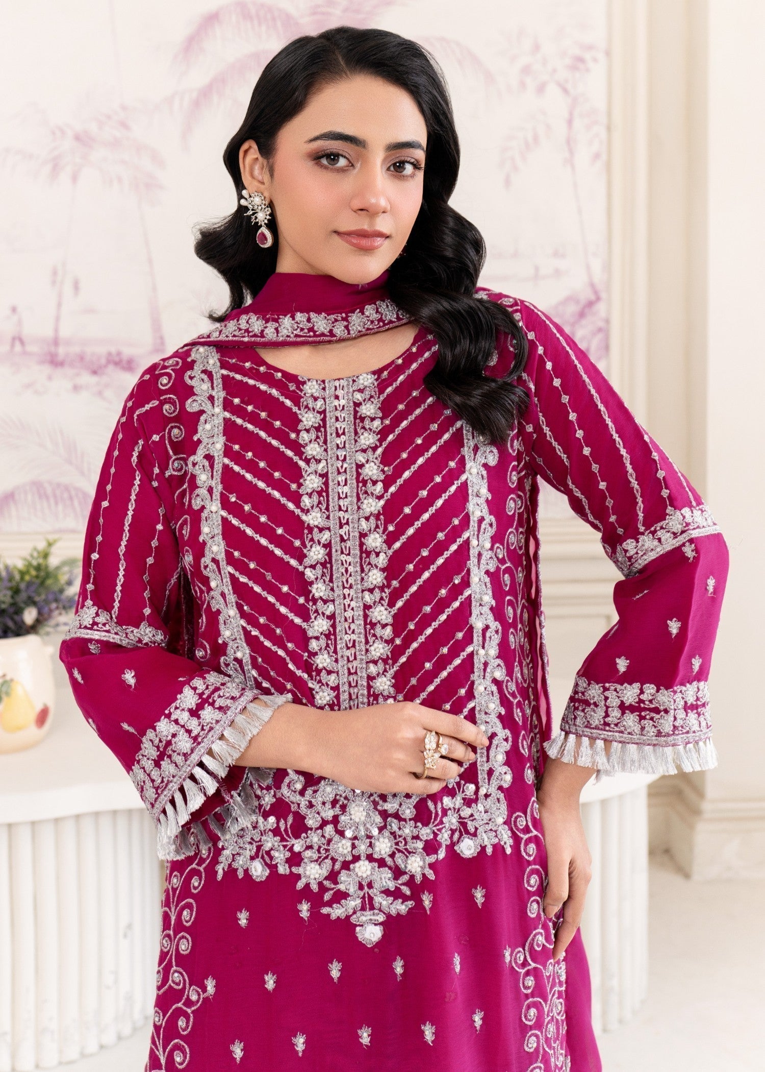 Four Season Boutique JUMMI CHIFFON HOTPINK Women 3pcs