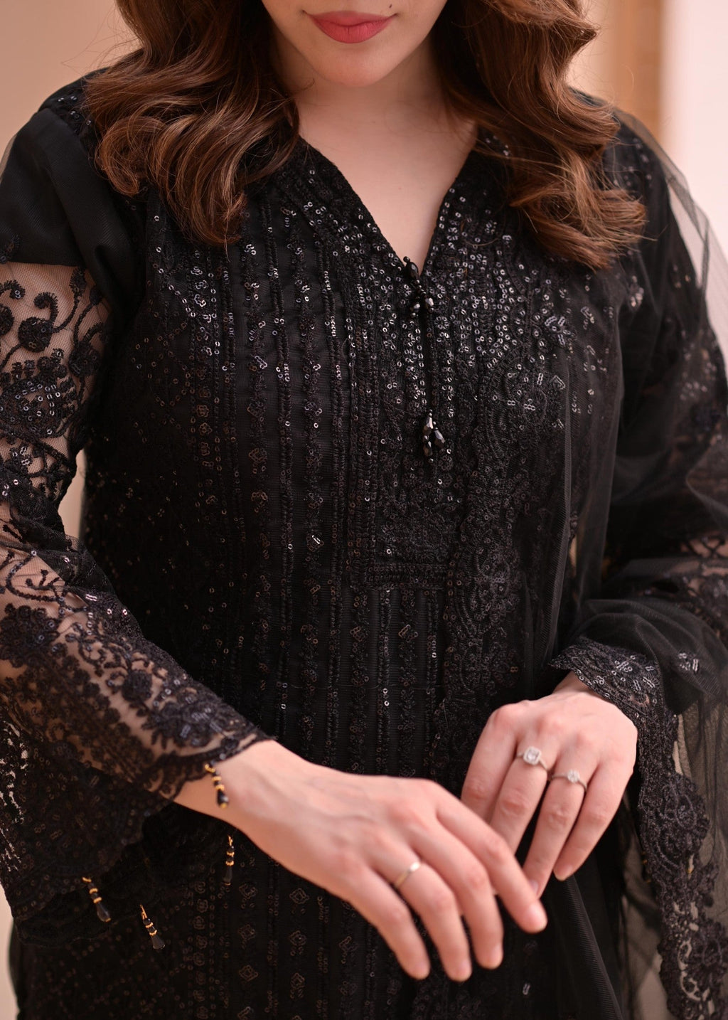 Rangoon Clothing Shaya Midnight Black Women 3pcs