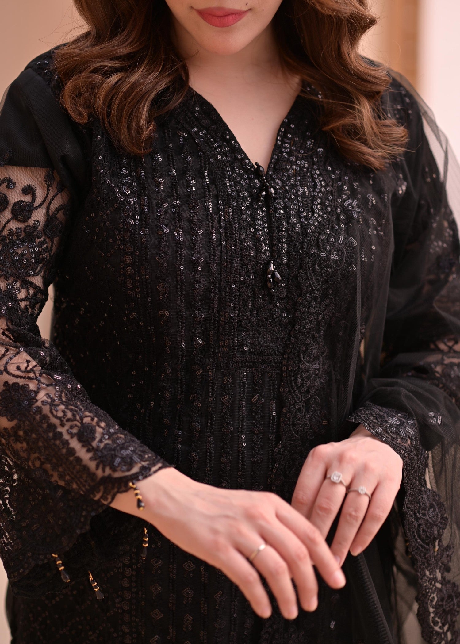 Rangoon Clothing Shaya Midnight Black Women 3pcs