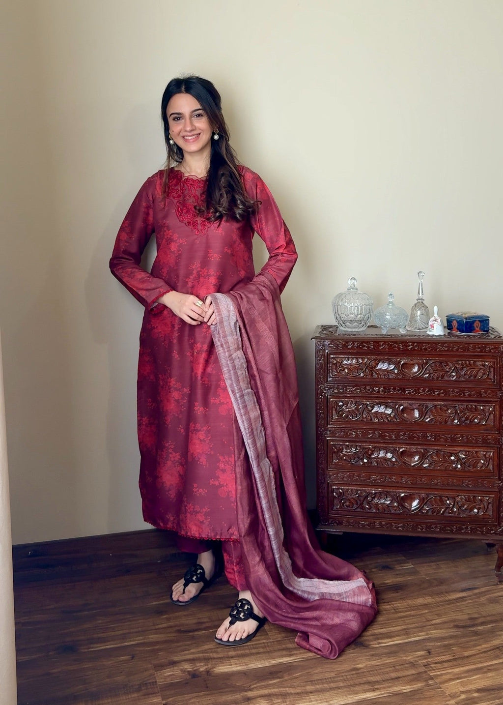 OR COUTURE BY RAMSHA OBAID Noor Emberoidered Slub Khaddar PRET Women 3pcs