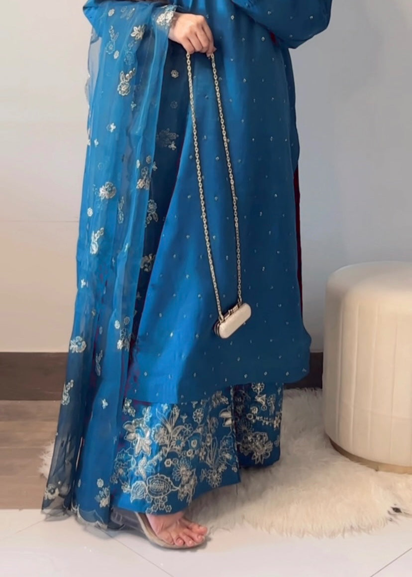 Suits By Sadia Kattan silk areeby zinc Women 3pcs