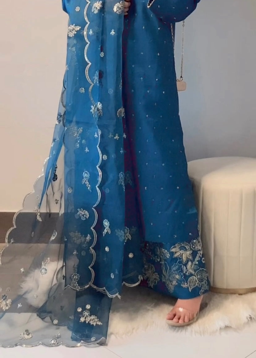 Suits By Sadia Kattan silk areeby zinc Women 3pcs