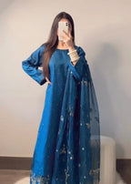 Suits By Sadia Kattan silk areeby zinc Women 3pcs