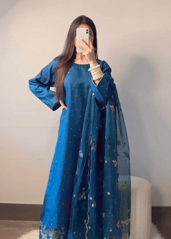 Suits By Sadia Kattan silk areeby zinc Women 3pcs