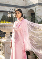 Naaz Couture Pastel Pink Raw Silk Suit Women 3pcs