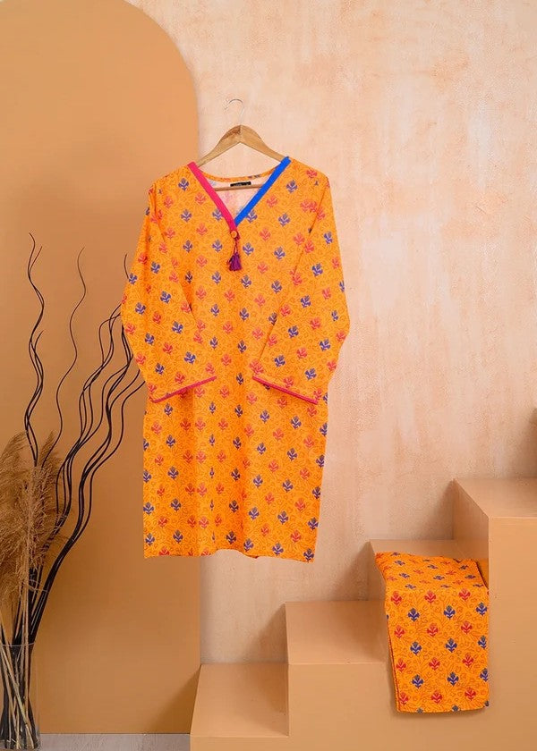 Haya Printed Suit Orange SW24 285 Women 2pcs