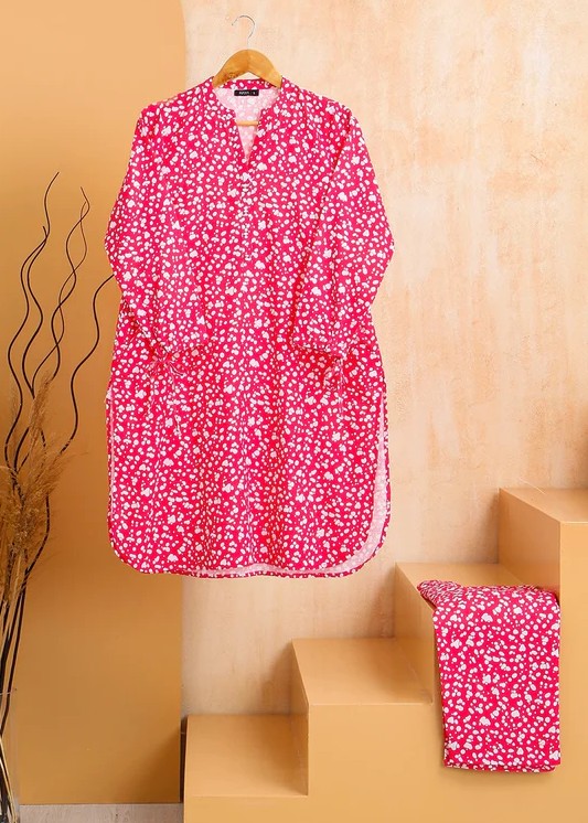 Haya Printed Suit Pink SW24 303 Women 2pcs