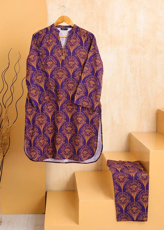 Haya Printed Suit Purple SW24 306 Women 2pcs